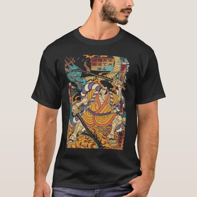 T-shirt DÎNER DE MÈME DE CARTOON ANIME MANGA traditionnel  (Devant)