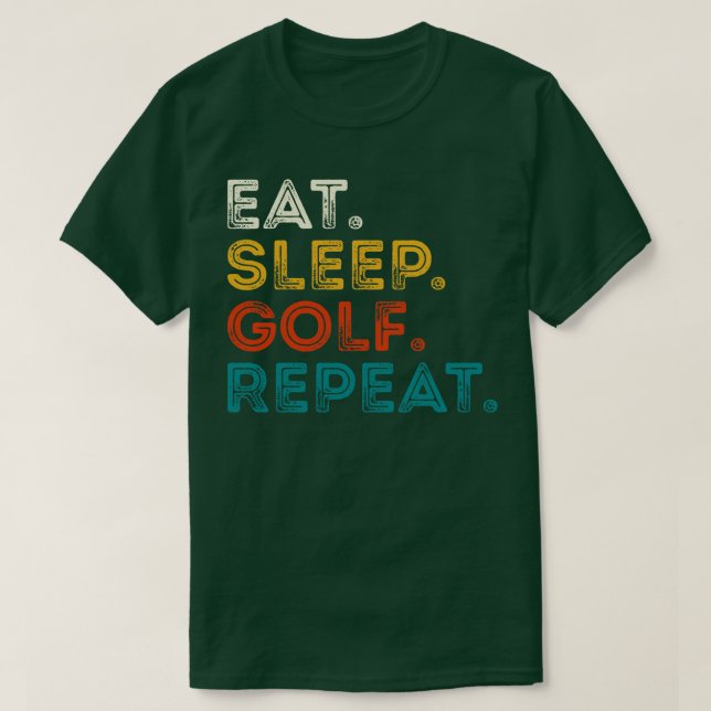 T-shirt Dîner Golf Répéter (Design devant)