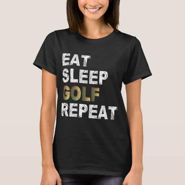 T-shirt Dîner Golf Répéter (Devant)