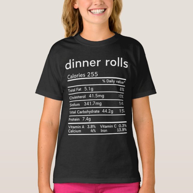 T-shirt dîners petits plats faits nutritionnels amusants A (Devant)