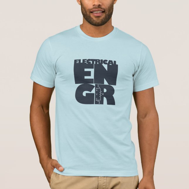 T-shirt d'ingénieur électrique (Devant)