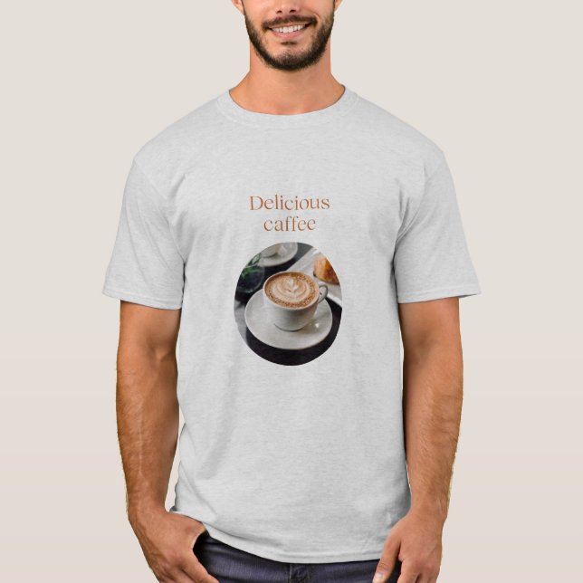 T-shirt Dingue et délicieuse dame de café (Devant)