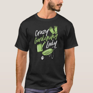 T-shirt Dingue Jardinage Lady Cute Élevé Jardinage Élevé M