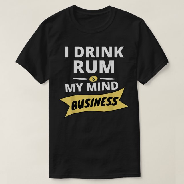 T-shirt Dink Water and Mind My Business Soca    teeCarniv (Design devant)