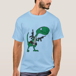 T-shirt Dino avec des armes à feu