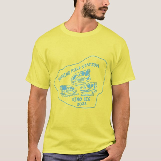 T-shirt Dino Dig 2025 Teal Print (Devant)