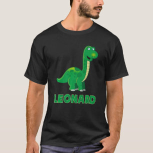 T-shirt Dino dinosaure nom Leonard