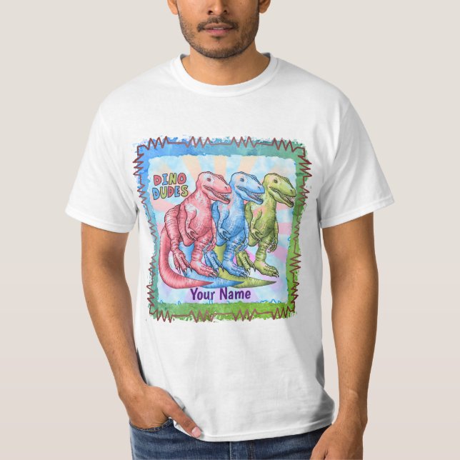 T-shirt Dino Dudes Dinosaures (Devant)