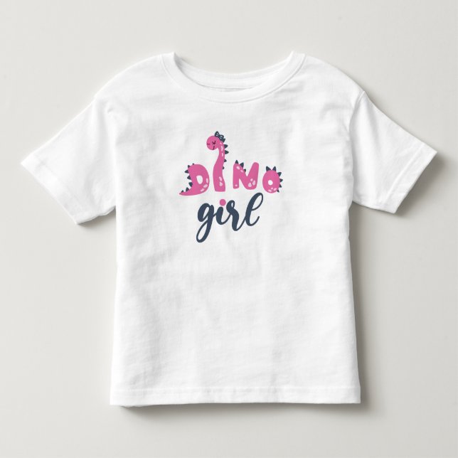 T-shirt Dino Girl Toddler Dinosaur (Devant)