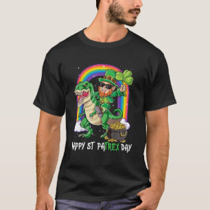 T-shirt Dino Jour de la Saint Patrick Chemise Enfants Jeun