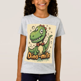 T-shirt Dino Mate pour filles - Amusants et mignon