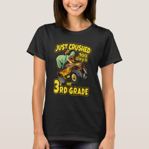 T-shirt Dino Monster Camion 3e Classe Juste Broyé 100 Jour