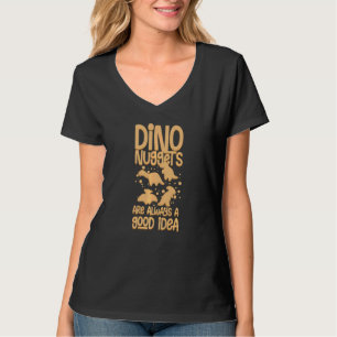 T-shirt Dino Poulet Nugget Dinosaur Nugs Veggie