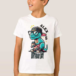 T-Shirt Dino pour garçon qui fête son anniversaire