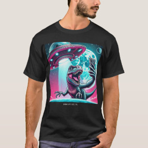 T-shirt Dino UFO Selfie : Rencontre Alien (Man Tshirt) #01