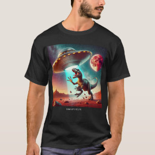T-shirt Dino UFO Selfie : Rencontre Alien (Man Tshirt) #02
