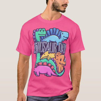 T-shirt Dinoday Dinosaur Tricératops Brachio T-Rex Birthda