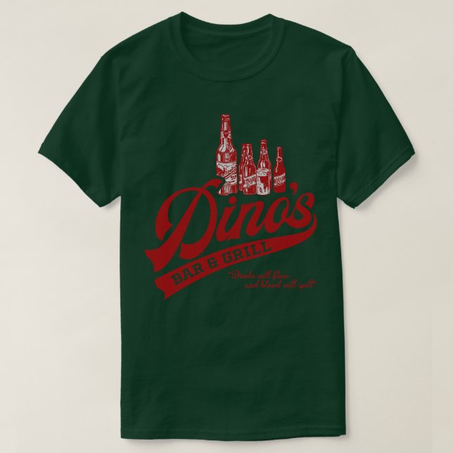 T-shirt Dinos Bar and Grill (Design devant)