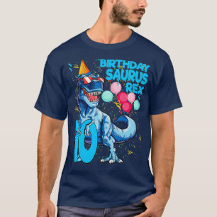 T-shirt Dinosaur 10e anniversaire T Rex 10 ans Cadeau