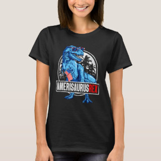 T-shirt Dinosaur 4 juillet Enfants Garçons Hommes Amerisau