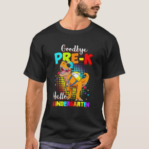 T-shirt Dinosaur Adieu Préscolaire Diplôme Bonjour Kinder