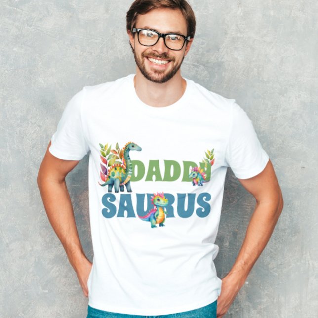 T-shirt Dinosaur Anniversaire Fête Cute Daddy Saurus Père (Créateur téléchargé)