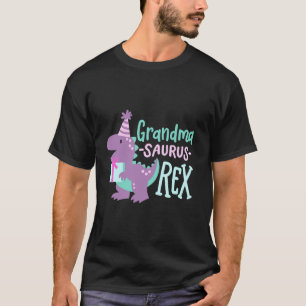 T-shirt Dinosaur Anniversaire Grand-mère Saurus T Rex Fami