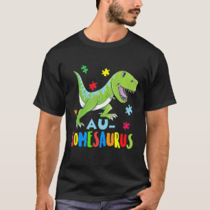 T-shirt Dinosaur Autism Awareness Rex Rawr Puzzle Heart 1