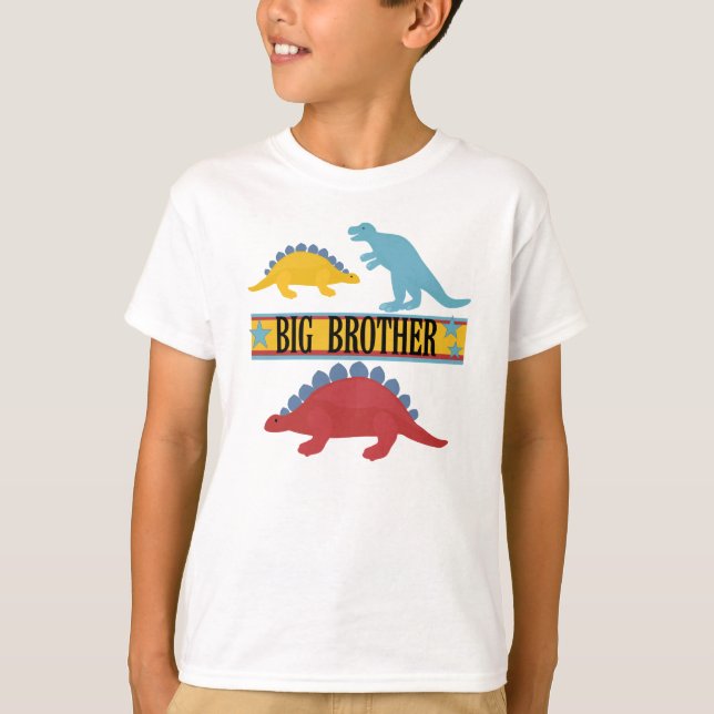 T-shirt Dinosaur Big Brother (Devant)