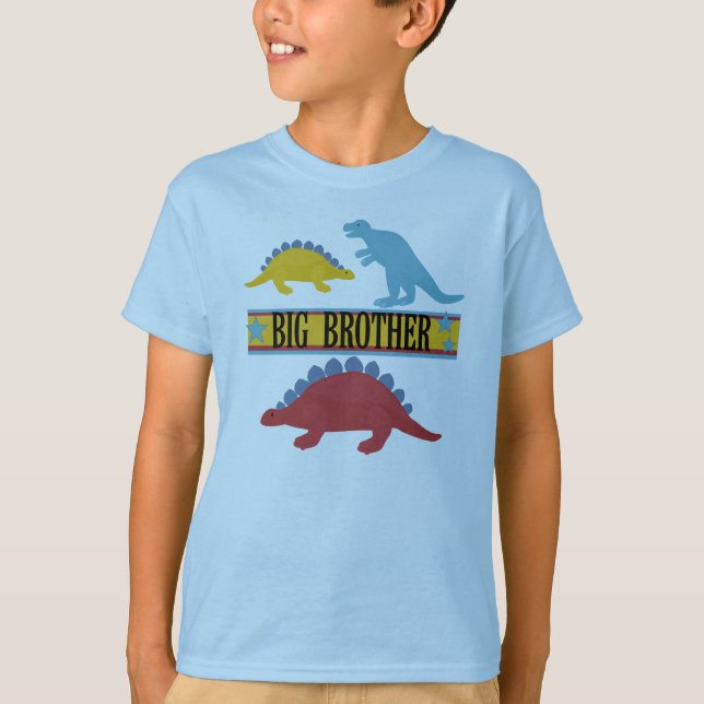 T-shirt Dinosaur Big Brother (Devant)