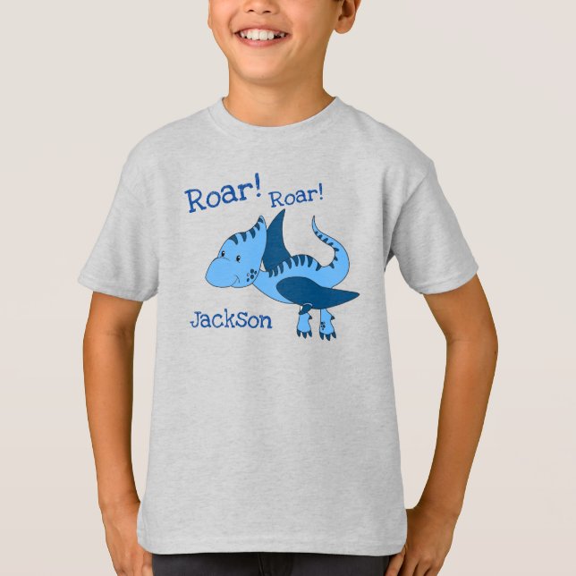 T-shirt Dinosaur Boys personnalisés (Devant)