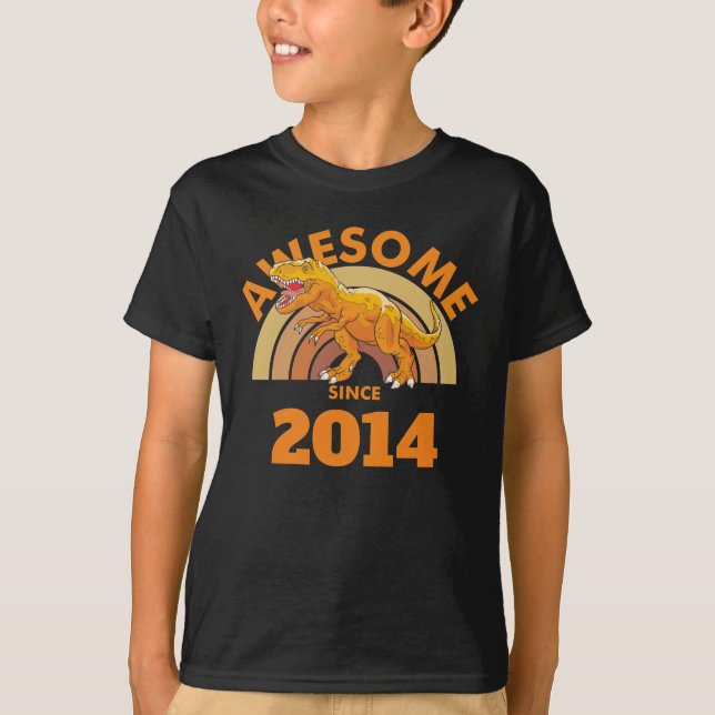 T-shirt Dinosaur cadeau d'anniversaire heureux pour les en (Devant)