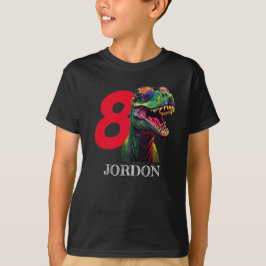 T-shirt Dinosaur cool Joyeux 8ème anniversaire