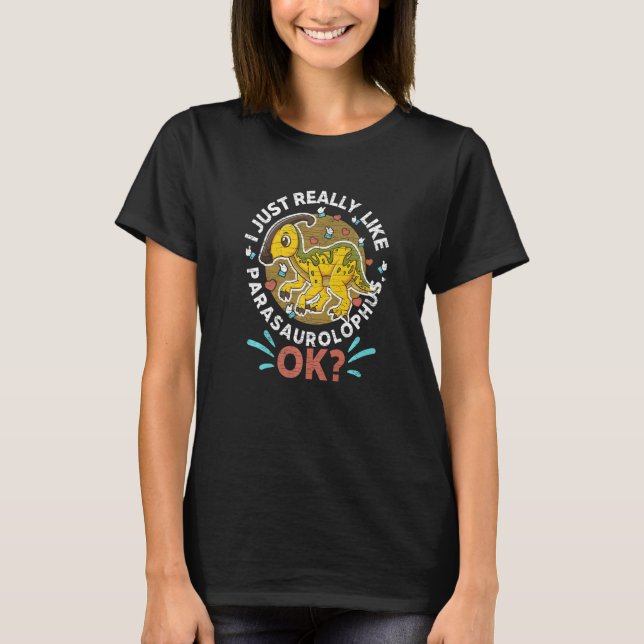 T-shirt Dinosaur Dino Parasaurolophus (Devant)