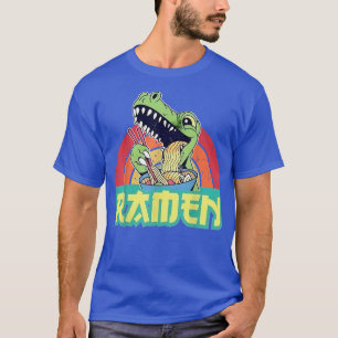 T-shirt Dinosaur Dinosaur Ramen mignon Anime Trex Japonais