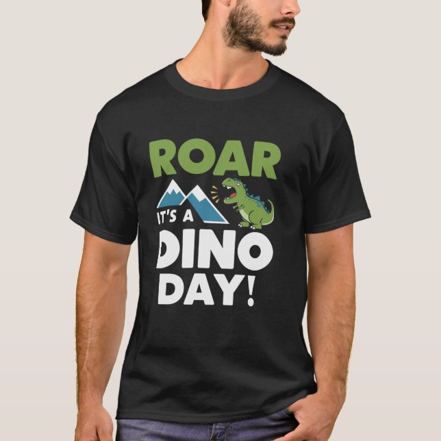 T-shirt Dinosaur Dit Hommes Femmes Garçons Drôle Filles Di (Devant)