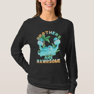T-shirt Dinosaur Frère 3 Frères Big Little Middle Rawer