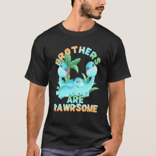 T-shirt Dinosaur Frère 3 Frères Big Little Middle Rawer
