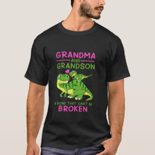 T-shirt Dinosaur Grand-mère et petit-fils une obligation q