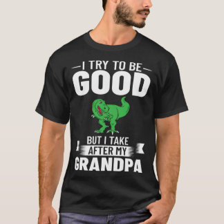 T-shirt Dinosaur Grandpa Saurus Grandpasaurus