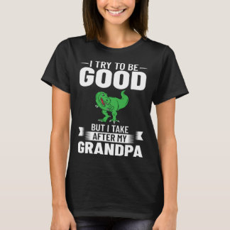 T-shirt Dinosaur Grandpa Saurus Grandpasaurus