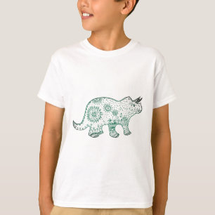 T-shirt Dinosaur Mandala DessinT-shirt
