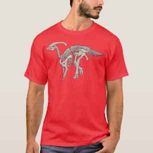 T-shirt Dinosaur Parasaurolophus Fossil Skeleton