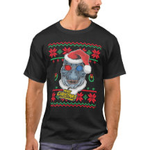 Dinosaur Père Noël T-Rex Noël laid