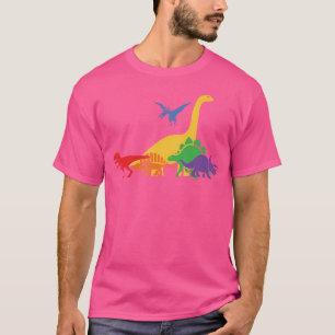T-shirt Dinosaur Pride Mois Gay Rainbow Lgbtq