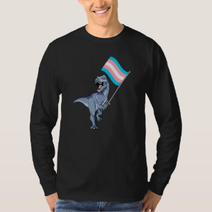 T-shirt Dinosaur Rex Transgenre Pride Drapeau Lgbt Lesbian