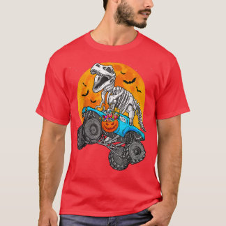 T-shirt Dinosaur T Rex équitation Monster Camion Lune Hall