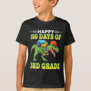 T-shirt Dinosaur T Rex Joyeux 100 Jours De 3E Année 100E D