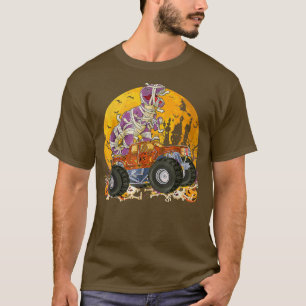 T-shirt Dinosaur T Rex Mummy Citrouille Monster Camion