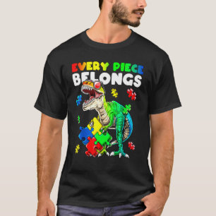 T-shirt Dinosaur tenant Sensibilisation sur l'autisme Puzz